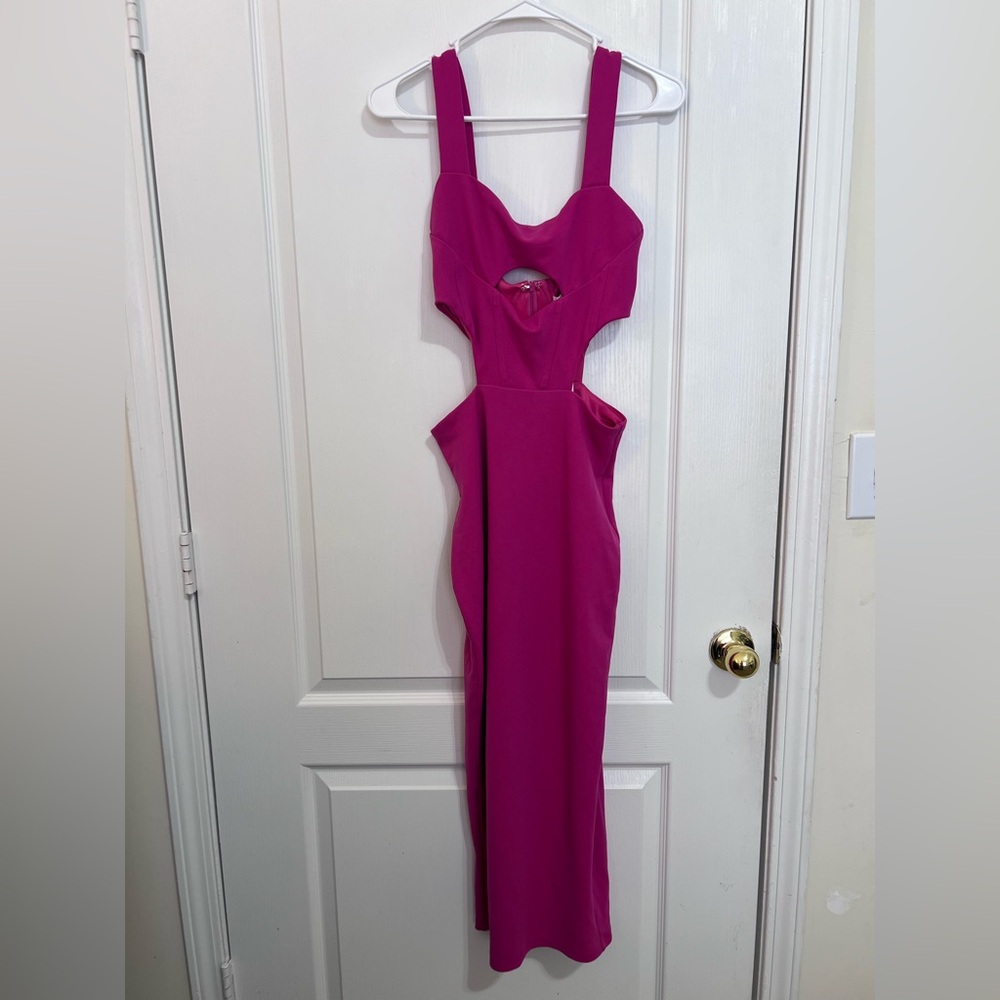 Revolve Atoir the vista cut out Backless sleeveless midi Dress size 4 - Picture 3 of 14